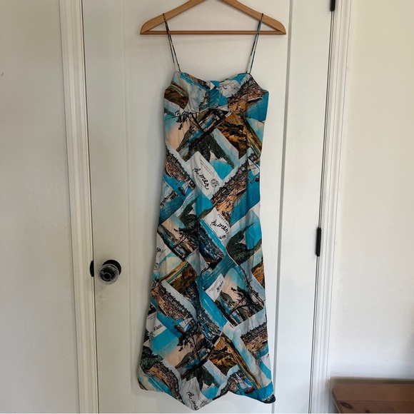 Anthropologie Maeve Printed Slip Dress - Picture 1 of 12